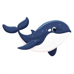 Wall Mural - vector graphic of a whale