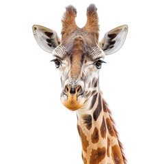 Poster - giraffe isolated on white