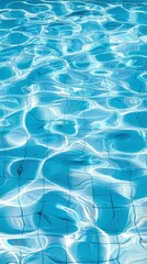 Canvas Print - Rippling blue pool water