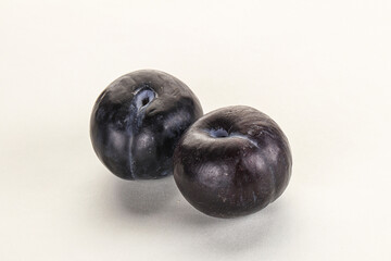 Poster - Two ripe sweet black plums