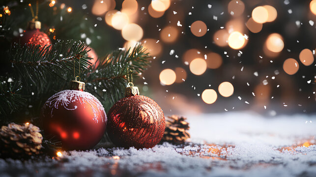 Merry Christmas and happy New Year background