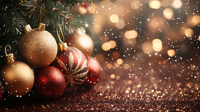 Merry Christmas and happy New Year background