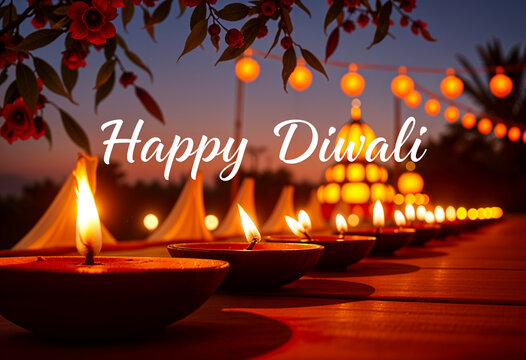 Happy diwali banner design. Deepavali poster design social media post