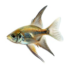 Wall Mural - goldfish isolated on white