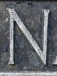 © squeebcreative - Written Wording in Distressed State Typography Found Letter N Ransom Note