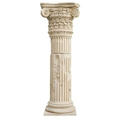 Wall Mural - Alone Greek pillar on transparent background 