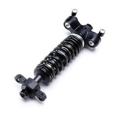 Wall Mural - Black rear shock absorber for motorcycle isolated on white background 