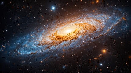 Poster - Spiral Galaxy in Deep Space