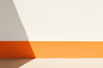 Sticker - Orange wall architecture backgrounds.