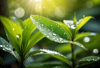 vibrant close flourishing local plant ecosystems showcasing rich greenery diverse flora natural habitat, biodiversity, vegetation, plants, nature, leaves