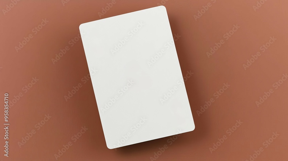 Basic Card Appearance Monochromatic playing card mockup, black and white gradient, sharp ...