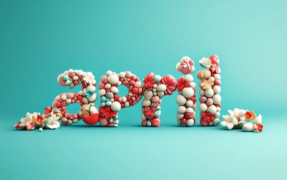 Fun Typographic Month Names - 