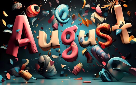 Fun Typographic Month Names - 