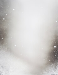 Wall Mural - snow covered background -  abstract winter black and white background - Generative AI