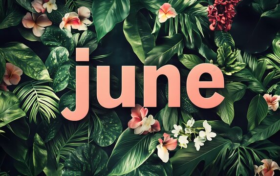 Fun Typographic Month Names - 