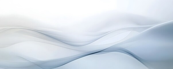 Wall Mural - Abstract grey shape wavy background with subtle blurred patterns.