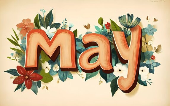 Fun Typographic Month Names - 