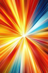 Poster - abstract colorful background featuring a starburst design with glossy effects and dynamic lines
