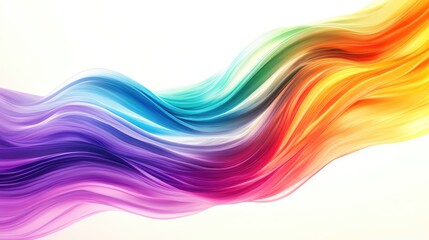 Poster - A vibrant swirl of colors creating a dynamic wave pattern, perfect for backgrounds, art, or design projects.