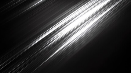 Poster - Abstract light rays create dynamic patterns against a dark background, invoking a sense of energy and movement.