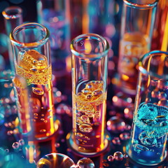 Poster - Colorful Test Tubes.