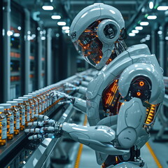 Poster - Robot Factory Worker.