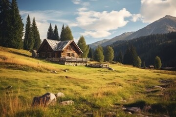 Poster - Outdoors house architecture landscape.