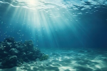 Poster - Ocean underwater backgrounds outdoors nature.