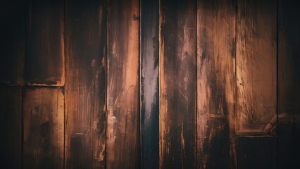 Wooden dark brown grungy background