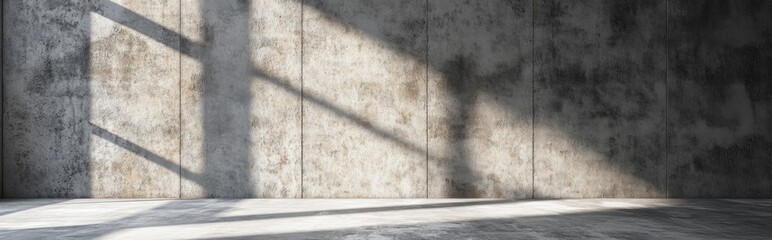 Poster - 3D rendering of a cement wall background