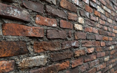 Wall Mural - 3D rendering of a textured brick wall background