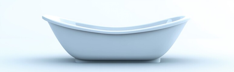 Fototapete - 3D rendering of a bathtub icon flat illustration for web use on a white background