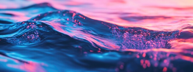 Leinwandbilder - Water surface featuring a creative geometric design rendered in 3D Digital artwork