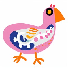 Sticker - Bird animal creativity cartoon.