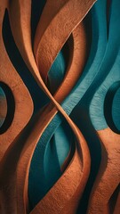 Wall Mural - Brown and blue textured background