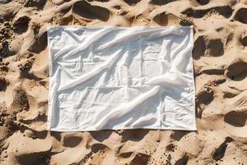 Poster - Beach blanket mockup outdoors diaper nature.