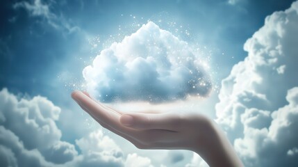 Poster - cloud computing enhances digital technology and data processing capabilities, providing engineers wi