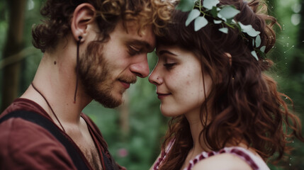 Poster - Tender Moments at a Boho Forest Wedding