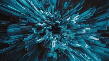 Colorful blue abstract light effect texture wallpaper 3D rendering