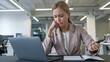 © Oleg Kulazhenko - sad businesswoman in the office