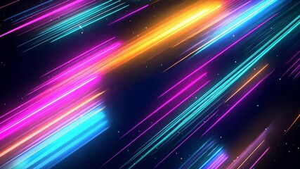 Poster - Vibrant abstract patterns create mesmerizing waves of color in a surreal digital landscape
