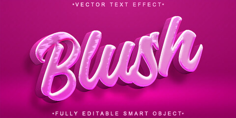 Poster -  Blush Vector Fully Editable Smart Object Text Effect