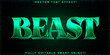 © HUMA - Green Horror Beast Vector Fully Editable Smart Object Text Effect