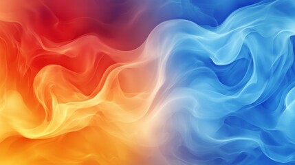 Poster - Graphic illustration with neon wave design. Wallpaper design with abstract color and lines for digital art, creativity, and information technology.