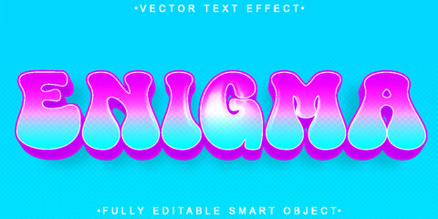 Poster - Enigma Vector Fully Editable Smart Object Text Effect