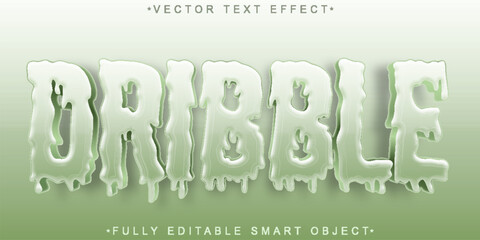 Poster - Dribble Vector Fully Editable Smart Object Text Effect