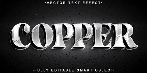 Poster - Copper  Vector Fully Editable Smart Object Text Effect