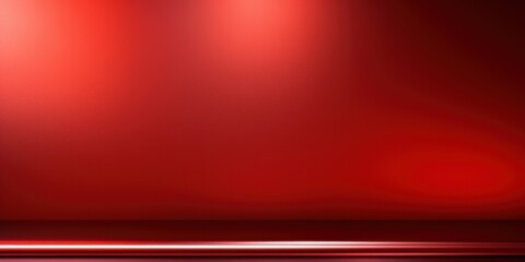 Red foil metallic wall with glowing shiny light, abstract texture background blank empty with copy space for product design or text copyspace mock-up template