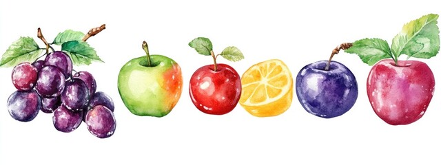  Vibrant Watercolor Fruits: A Delightful Collection of Nature's Sweetest Offerings