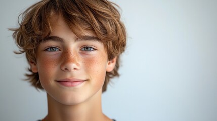 Poster - Portrait of a Teenager with a Warm Smile